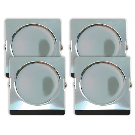 Better Office Products Magnetic Metal Clips, Ex-Large, Heavy Duty Stainless Steel, 2.2 Inch, Square, 4PK 83204